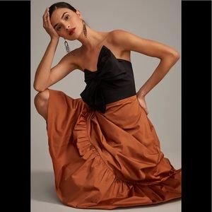 Anthropologie Hutch Bow Tie Maxi Dress Size 10 NWT